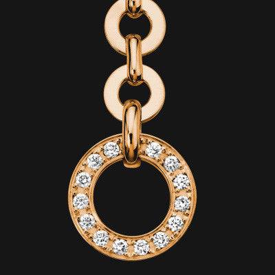 14k Dangling Pendant Earrings in Rose Gold - Dev Store