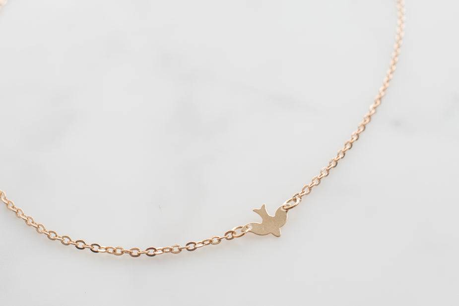 Gold Bird Necklace - Dev Store