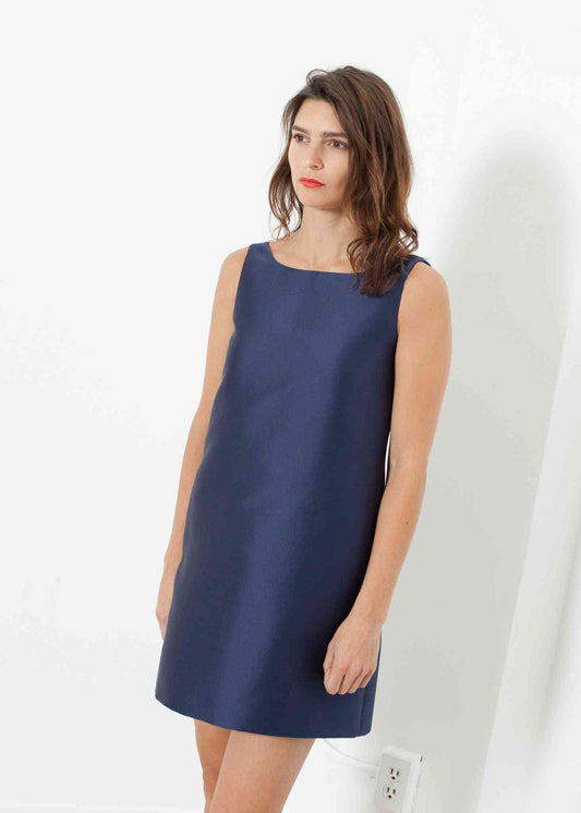 A-Line Mini Dress in Blue test Aspesi women's dresses Italian 40 Blue 7572880809