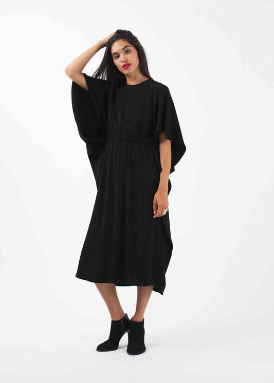Elastic Waist Dress Co women's dresses X-Small Black 7572880809