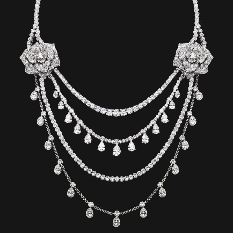 18k Fluid Lines Necklace - Elegant 18k Gold Necklace - Dev Store