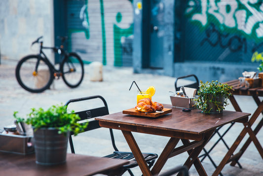 Chic Wooden Outdoor Garden Table for Your Space