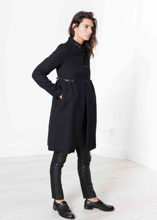 Zoulou Coat in Black Hannes Roether women's coats & jackets X-Small Black 7572880809
