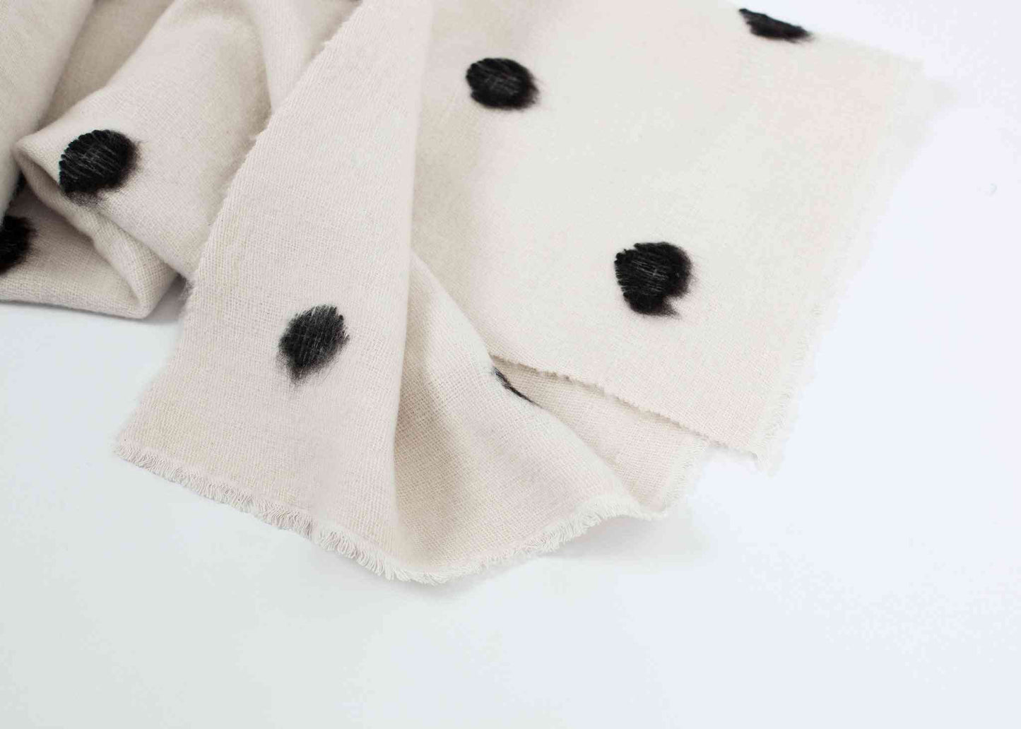 Cashmere Dot Shawl in Black/White Denis Colomb Home Accessories Black/White One Size 7572880809