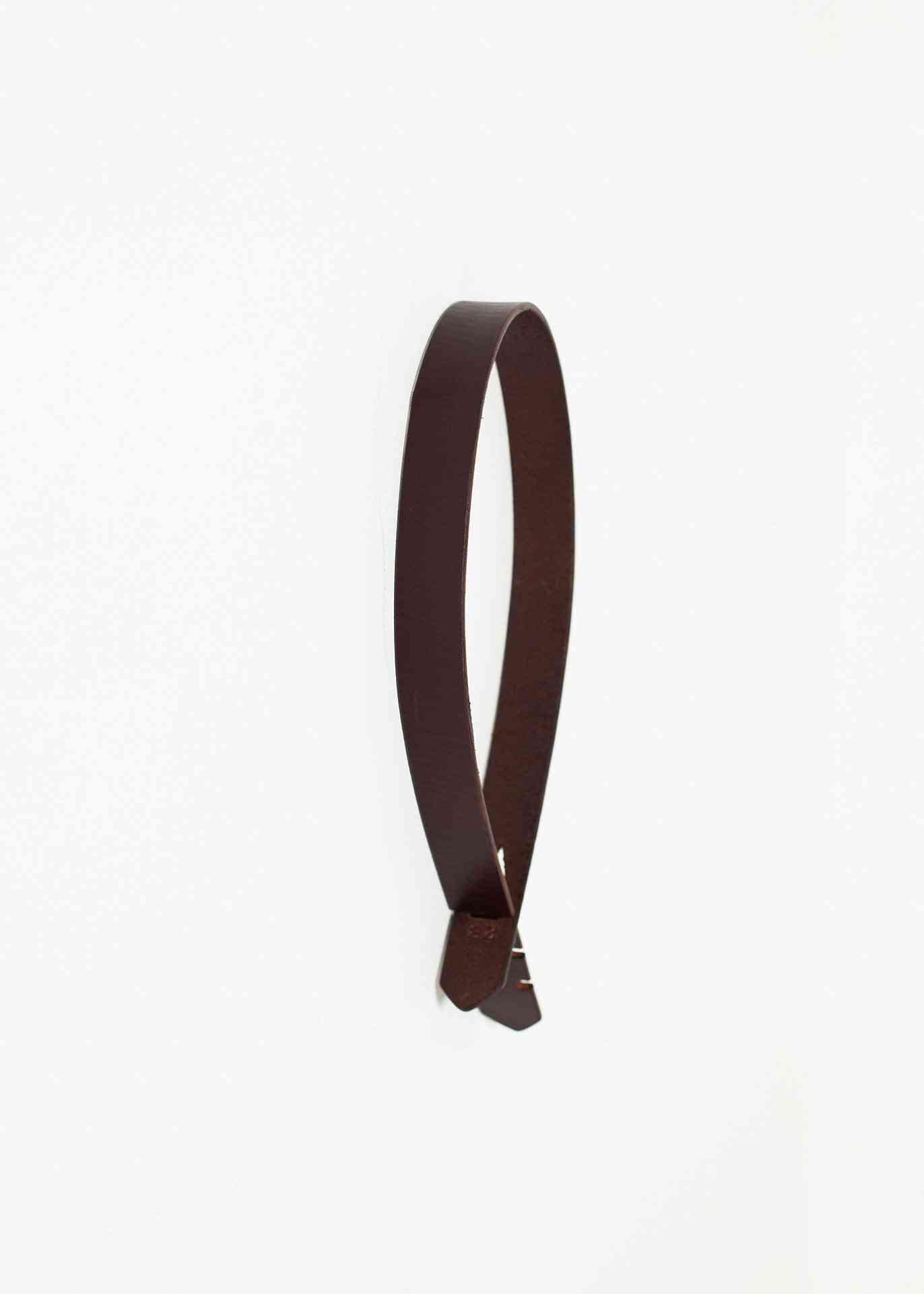 Buckle-less Belt in Brown Kelly Cole Group unisex belts Brown 28 7572880809