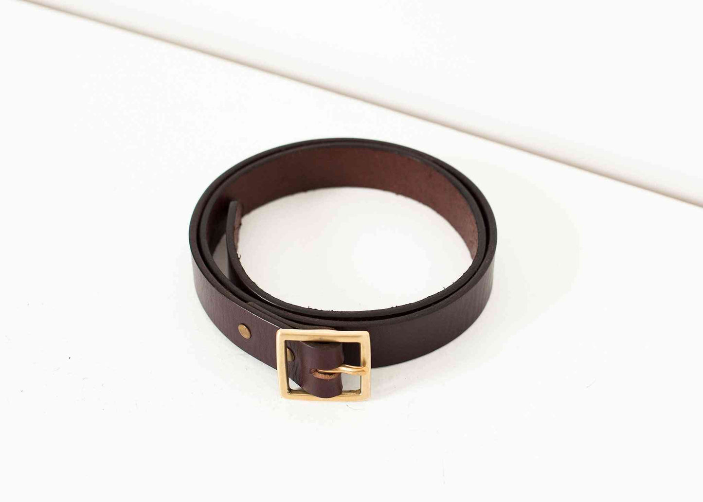 Plain Belt in Brown Kelly Cole Group unisex belts Brown 32 7572880809