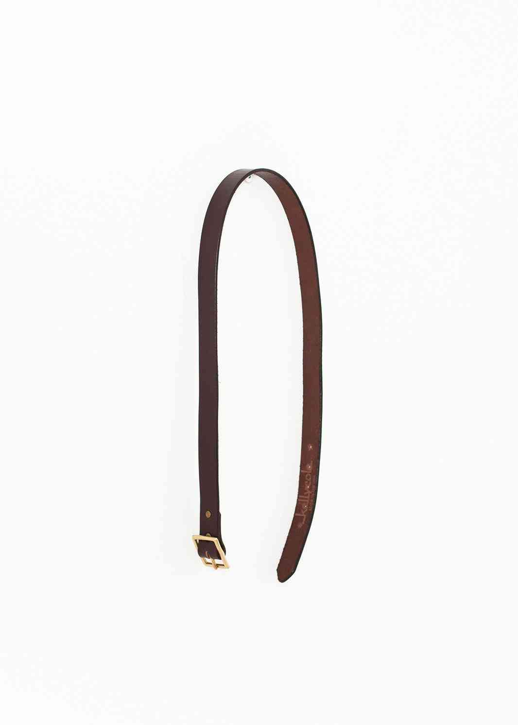 Plain Belt in Brown Kelly Cole Group unisex belts Brown 32 7572880809