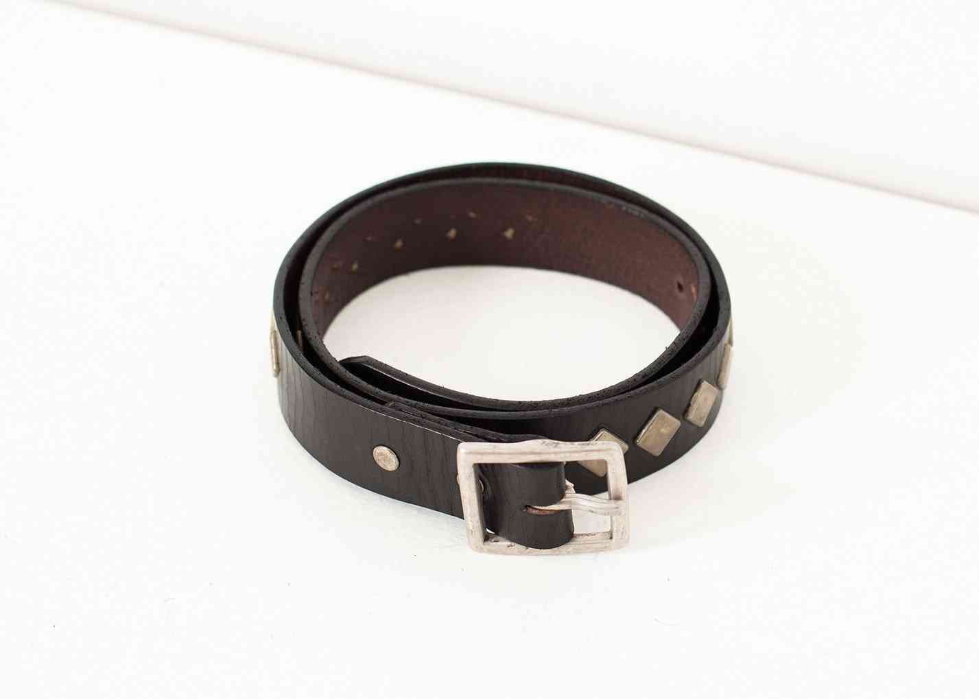 Harlequin Belt in Brown Kelly Cole Group unisex belts Brown 30 7572880809