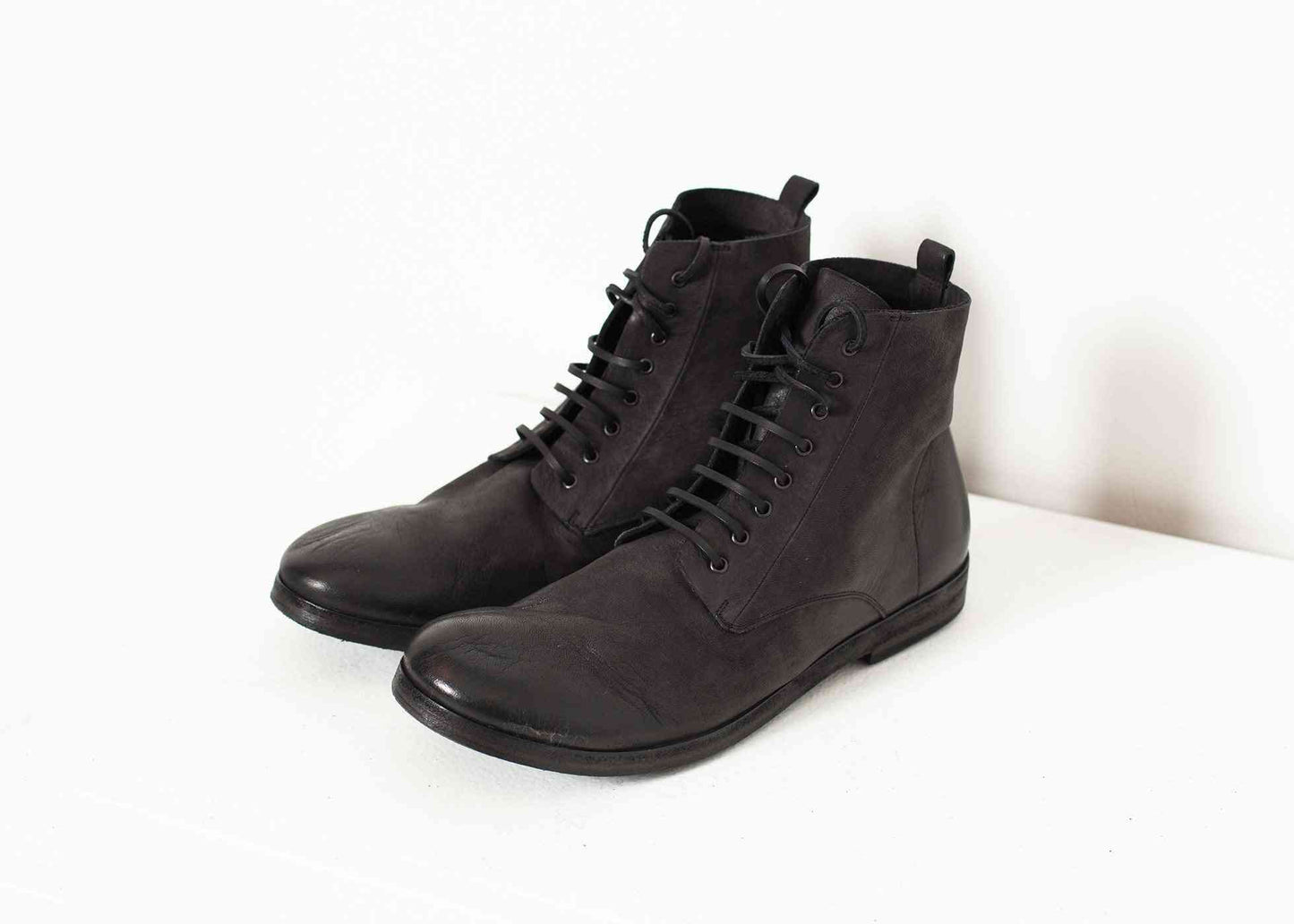 Combat Ankle Boot in Black Marsell men's shoes Black 41 7572880809