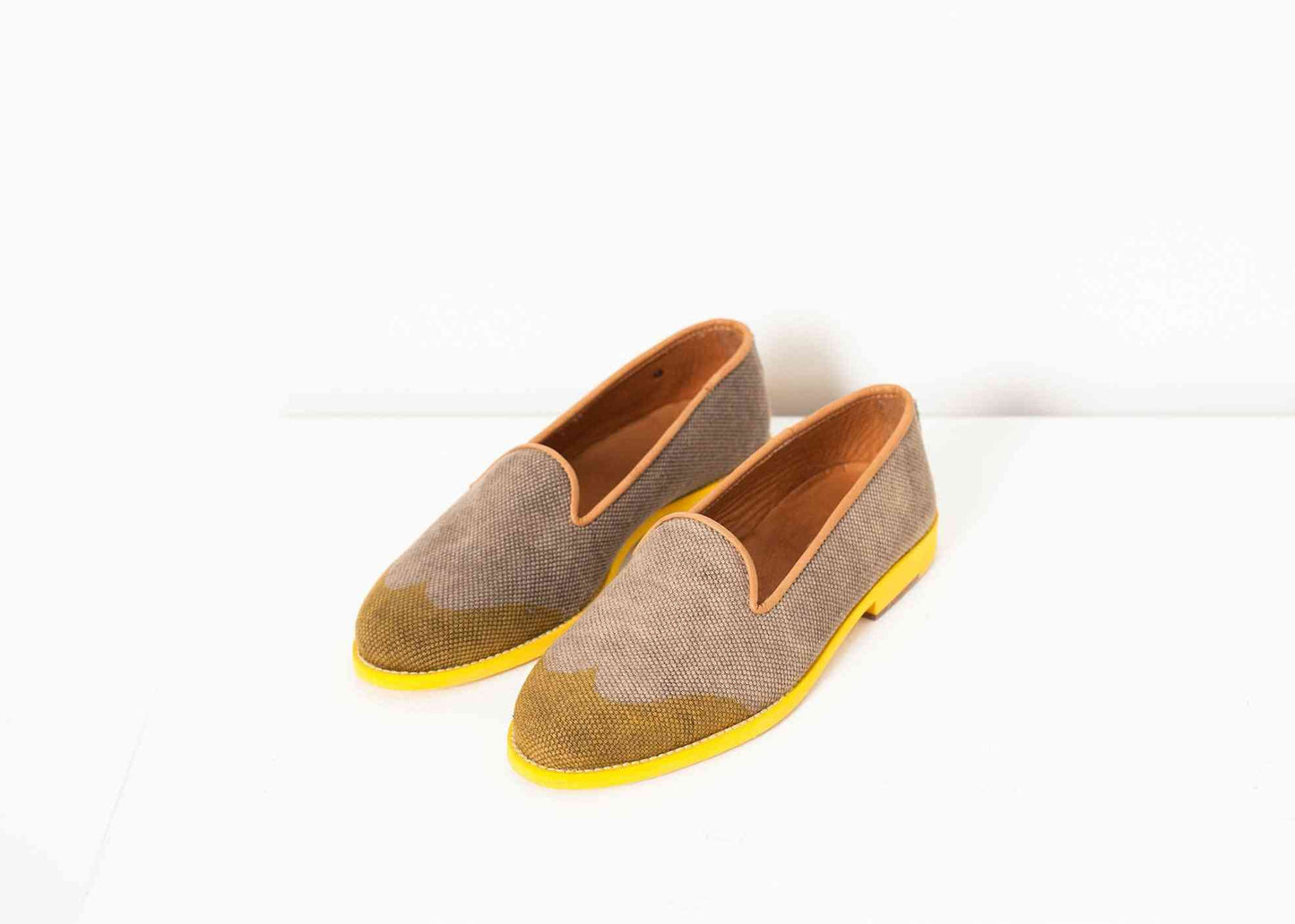 Wingtip Loafer in Yellow Verba women's shoes 38 Yellow 7572880809